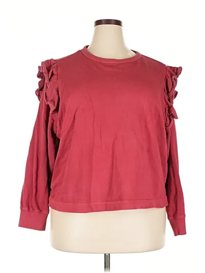 Pre-owned Old Navy Sweatshirt In Burgundy