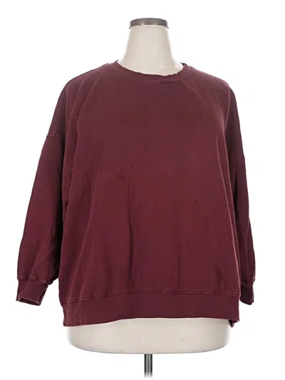 Pre-owned Old Navy Sweatshirt In Burgundy