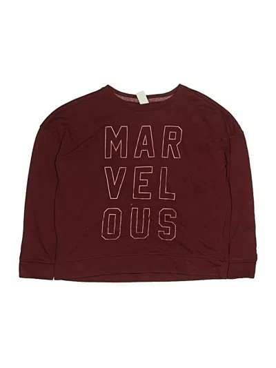 Pre-owned Old Navy Kids' Sweatshirt In Burgundy