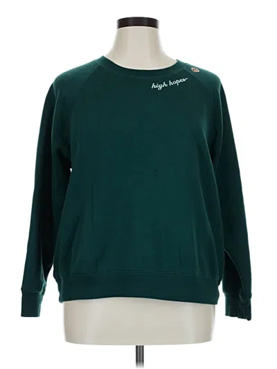 Pre-owned Old Navy Sweatshirt In Green