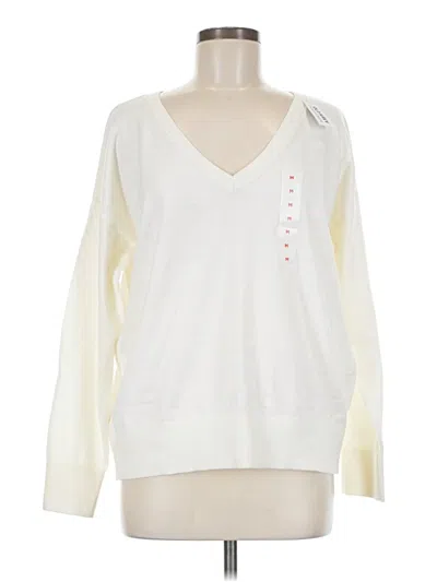 Pre-owned Old Navy Sweatshirt In White