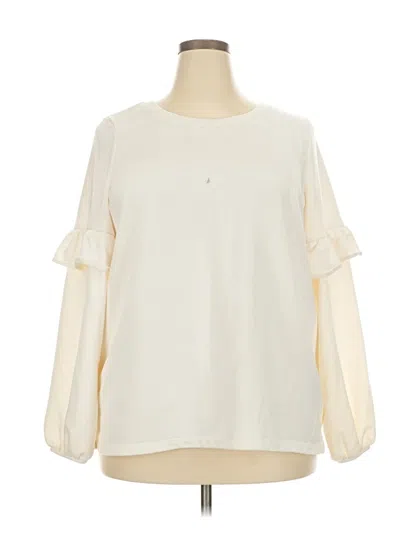 Pre-owned Old Navy Sweatshirt In White