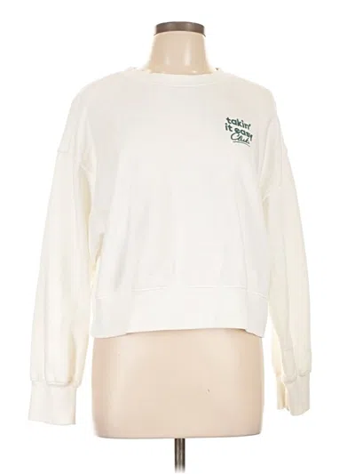 Pre-owned Old Navy Sweatshirt In White