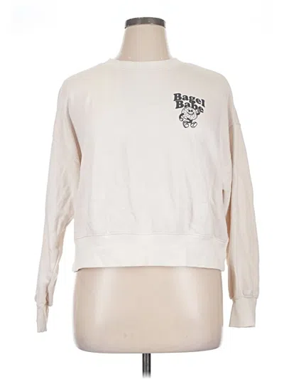 Pre-owned Old Navy Sweatshirt In White