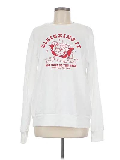 Pre-owned Old Navy Sweatshirt In White