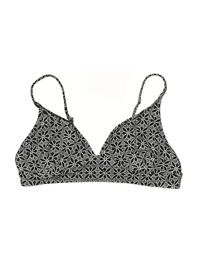 Pre-owned Old Navy Swimsuit Top Black Paisley Pattern Swimwear