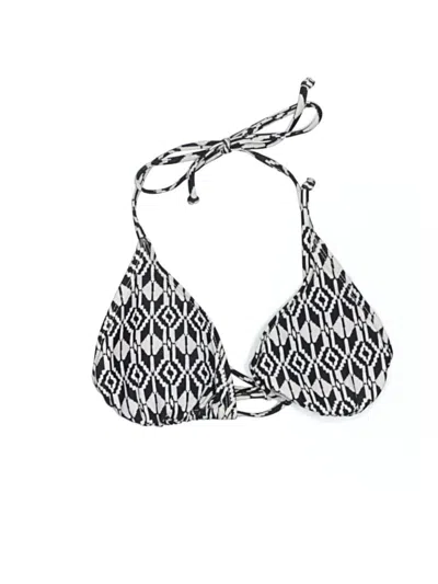 Pre-owned Old Navy Swimsuit Top Black Print Pattern Swimwear
