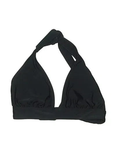 Pre-owned Old Navy Swimsuit Top Black Solid Pattern Swimwear