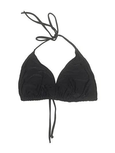 Pre-owned Old Navy Swimsuit Top Black Solid Pattern Swimwear