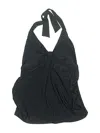 Old Navy Swimsuit Top Black Solid Pattern Swimwear In Black