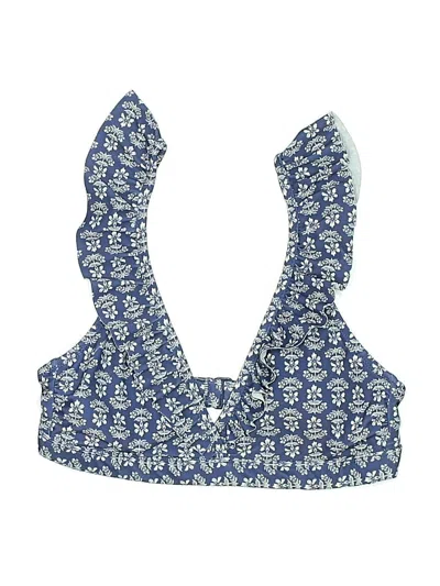 Pre-owned Old Navy Swimsuit Top Blue Paisley Pattern Swimwear