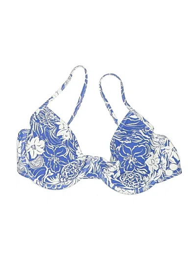 Old Navy Swimsuit Top Blue Paisley Pattern Swimwear
