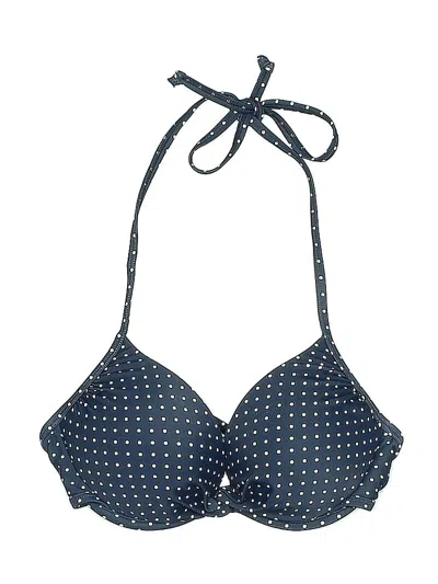 Pre-owned Old Navy Swimsuit Top Blue Polka Dots Pattern Swimwear