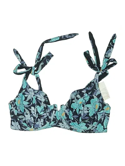 Pre-owned Old Navy Swimsuit Top Blue Print Pattern Swimwear