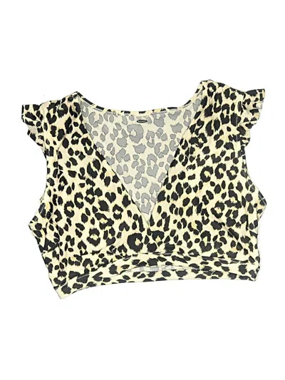 Pre-owned Old Navy Swimsuit Top Gold Swimwear