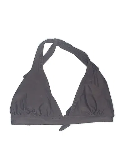 Pre-owned Old Navy Swimsuit Top Gray Solid Pattern Swimwear