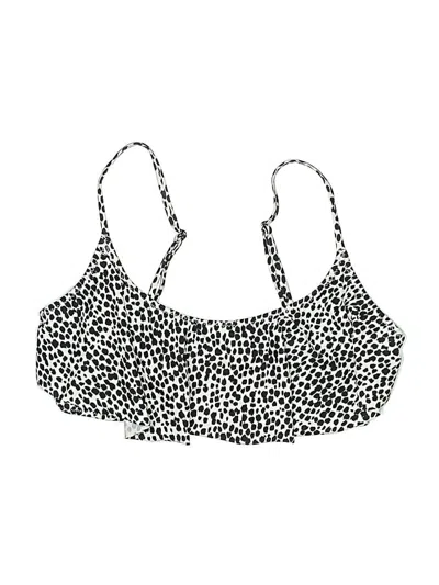 Pre-owned Old Navy Swimsuit Top Ivory Animal Print Pattern Swimwear