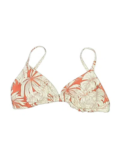 Pre-owned Old Navy Swimsuit Top Ivory Print Pattern Swimwear