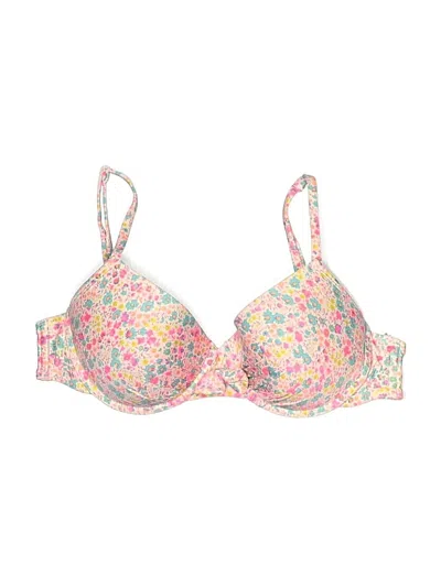 Pre-owned Old Navy Swimsuit Top Pink Floral Pattern Swimwear