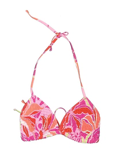 Pre-owned Old Navy Swimsuit Top Pink Paisley Pattern Swimwear