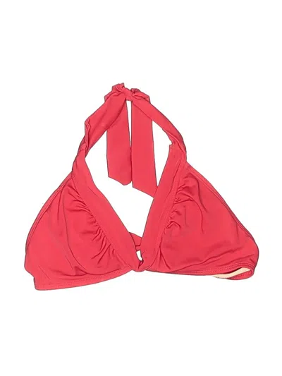 Pre-owned Old Navy Swimsuit Top Red Solid Pattern Swimwear