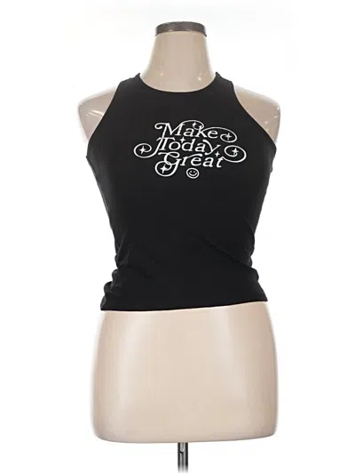 Pre-owned Old Navy Tank Top Black Halter Neckline Tops