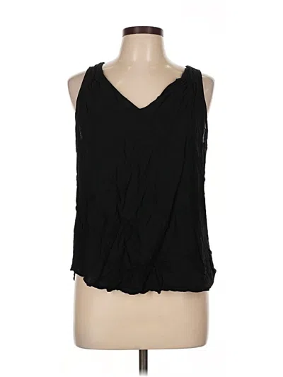 Pre-owned Old Navy Tank Top Black Plunge Neckline Tops