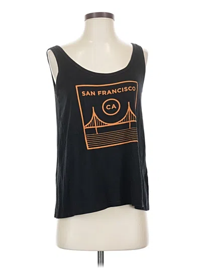 Pre-owned Old Navy Tank Top Black Square Neckline Tops