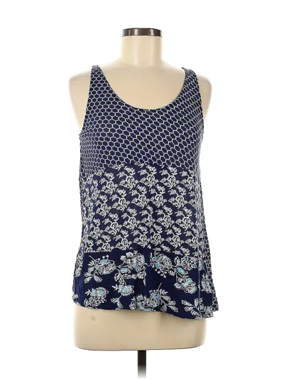 Pre-owned Old Navy Tank Top Blue Halter Neckline Tops
