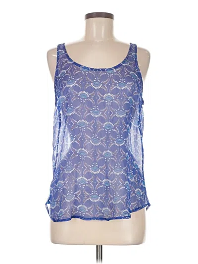 Pre-owned Old Navy Tank Top Blue Halter Neckline Tops