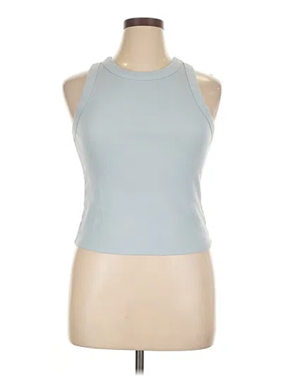 Pre-owned Old Navy Tank Top Blue Halter Neckline Tops