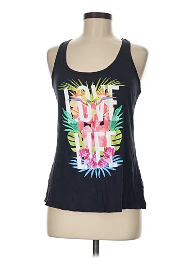 Pre-owned Old Navy Tank Top Blue Halter Neckline Tops