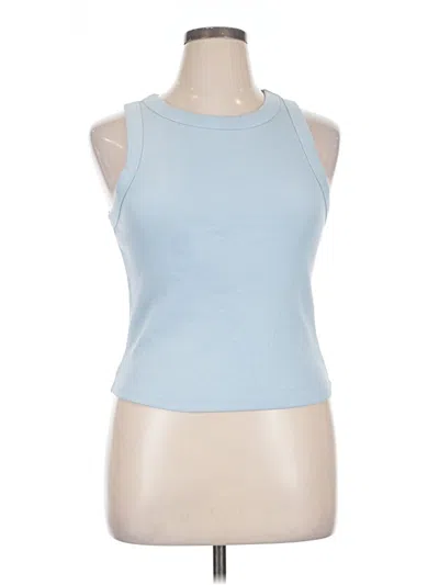 Pre-owned Old Navy Tank Top Blue Halter Neckline Tops