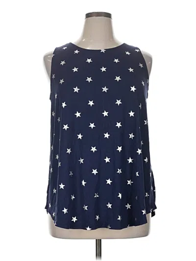 Pre-owned Old Navy Tank Top Blue Halter Neckline Tops