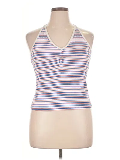 Pre-owned Old Navy Tank Top Blue Halter Neckline Tops