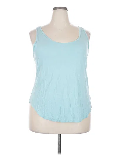 Pre-owned Old Navy Tank Top Blue Halter Neckline Tops