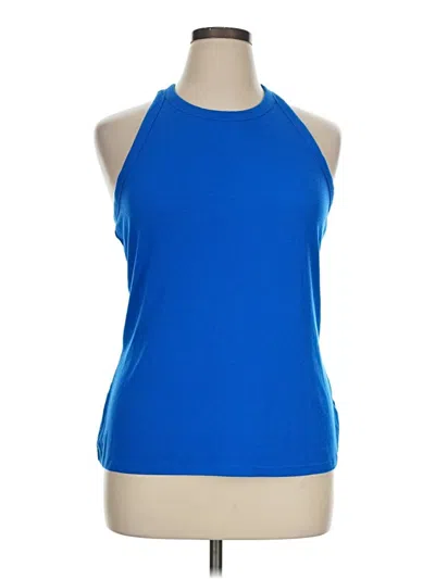 Pre-owned Old Navy Tank Top Blue Halter Neckline Tops