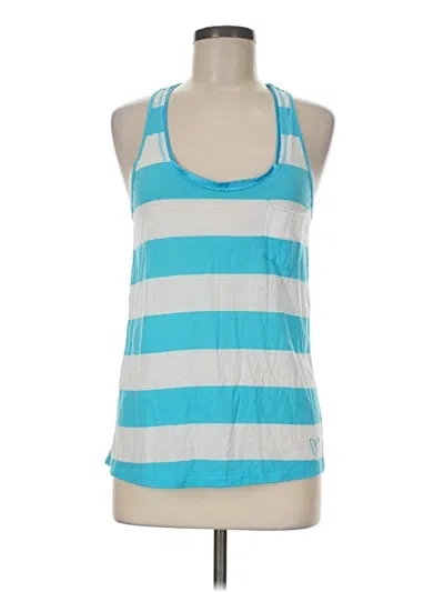 Pre-owned Old Navy Tank Top Blue Halter Neckline Tops