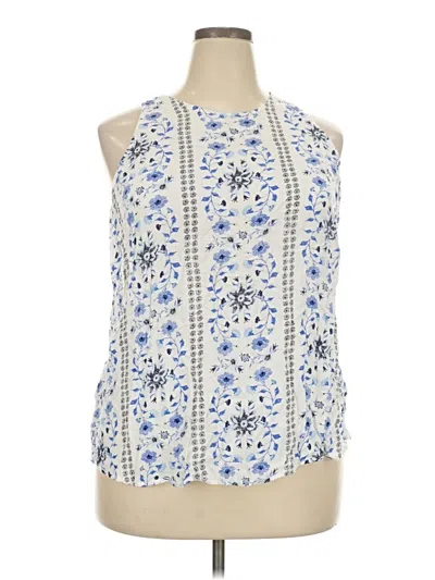 Pre-owned Old Navy Tank Top Blue Halter Neckline Tops