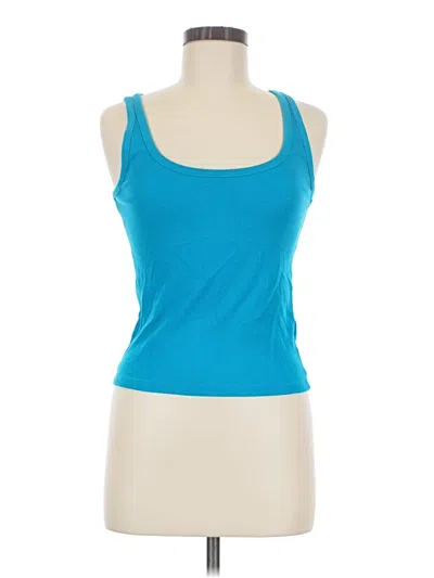 Pre-owned Old Navy Tank Top Blue Halter Neckline Tops