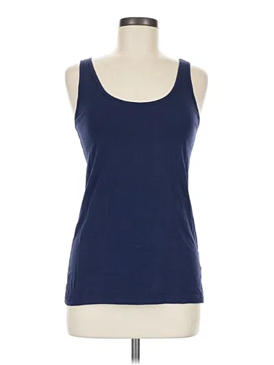 Pre-owned Old Navy Tank Top Blue Halter Neckline Tops