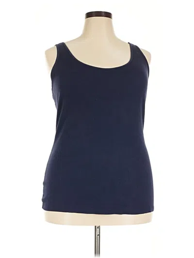 Pre-owned Old Navy Tank Top Blue Halter Neckline Tops