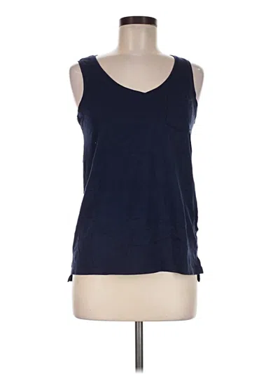 Pre-owned Old Navy Tank Top Blue Halter Neckline Tops