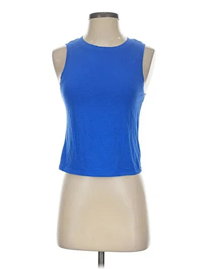 Pre-owned Old Navy Tank Top Blue Halter Neckline Tops