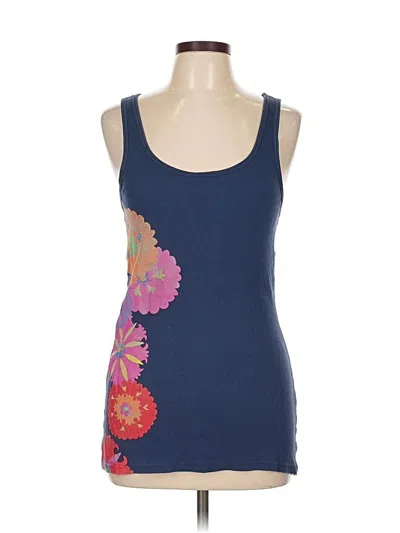 Pre-owned Old Navy Tank Top Blue Strapless Neckline Tops