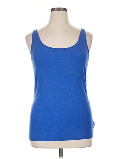 Pre-owned Old Navy Tank Top Blue Strapless Neckline Tops