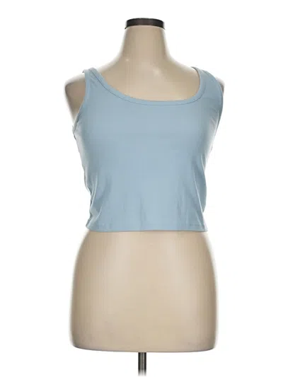 Pre-owned Old Navy Tank Top Blue Strapless Neckline Tops