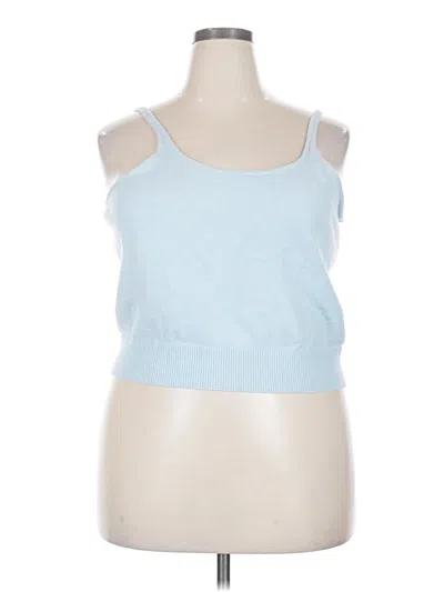 Pre-owned Old Navy Tank Top Blue Strapless Neckline Tops