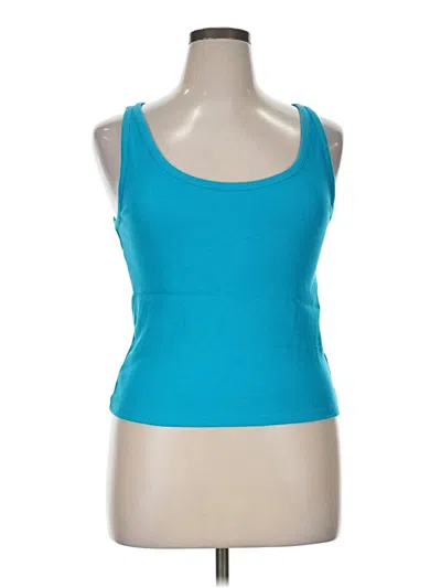Pre-owned Old Navy Tank Top Blue Strapless Neckline Tops