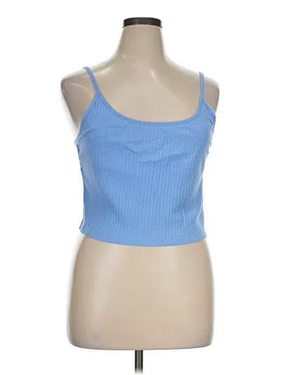 Pre-owned Old Navy Tank Top Blue Strapless Neckline Tops